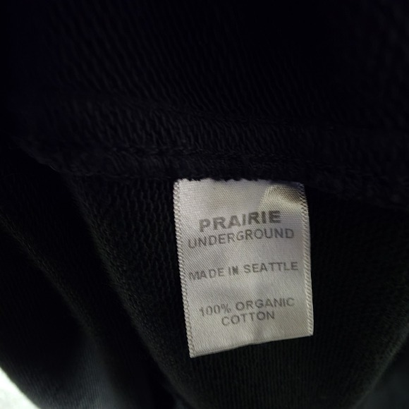 Prairie Underground Hoodie Womens S Black Cloak Long Zip Dress Cotton Made USA - Picture 6 of 8